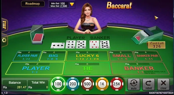 JILI Baccarat game interface
