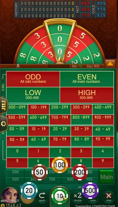 Number King bet slip