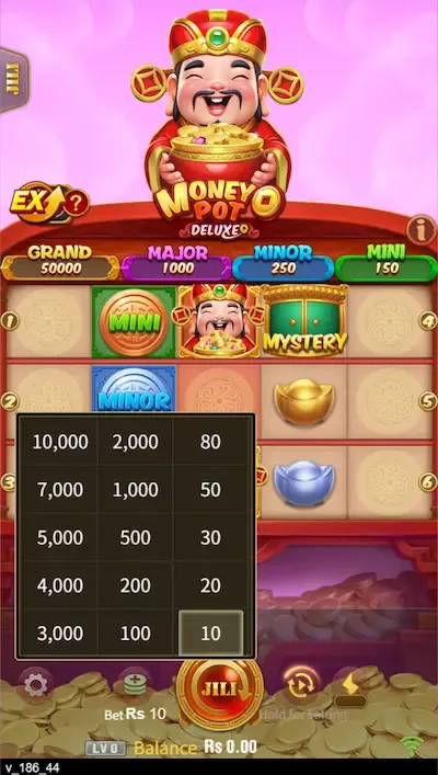 Money Pot Deluxe bet board