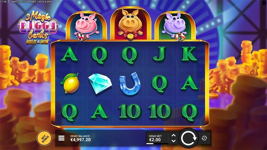 3 Magic Piggy Banks Hold & Win base game