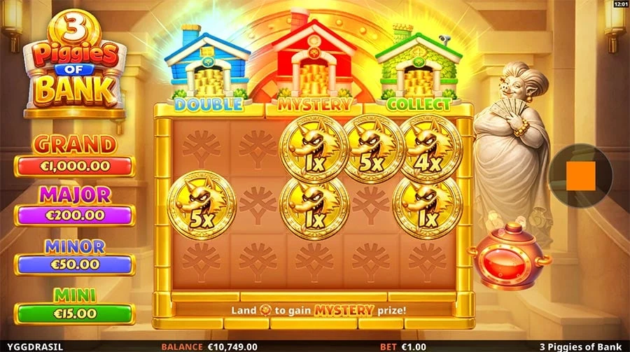 3 Piggies of Bank feature screen 1