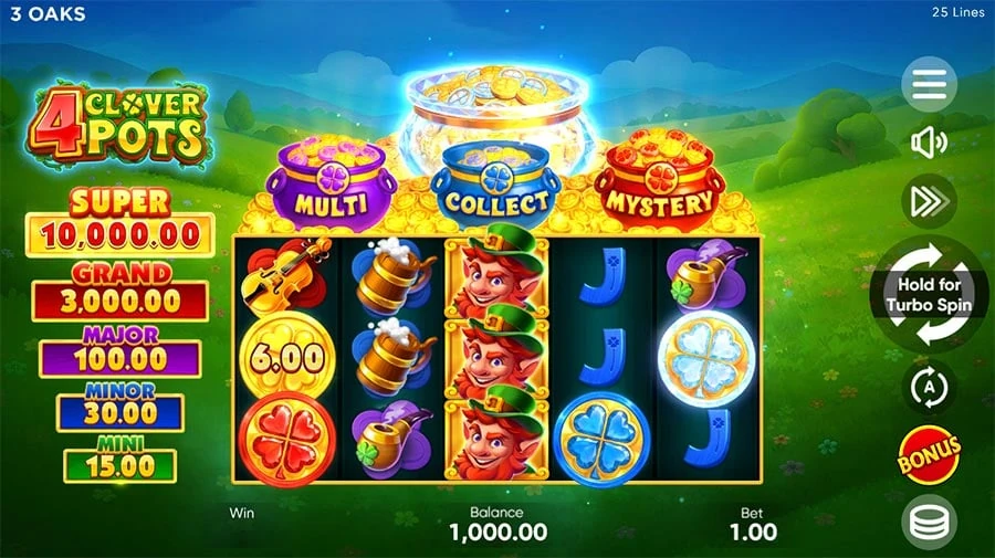4 Clover Pots base game