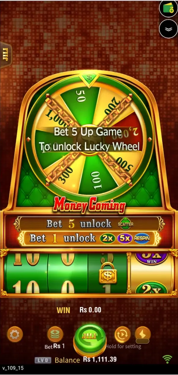 money coming screenshot