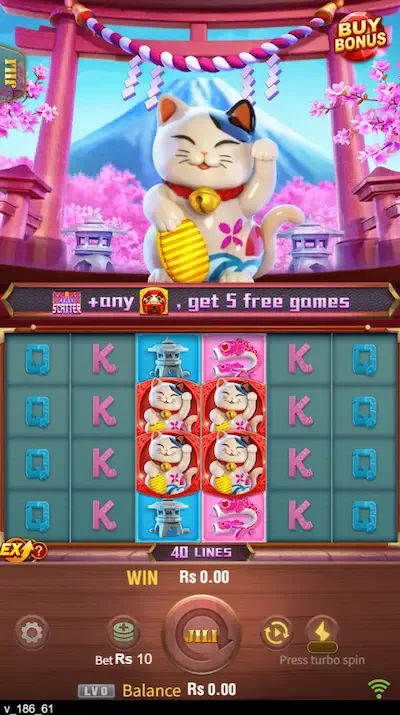 Neko Fortune interface
