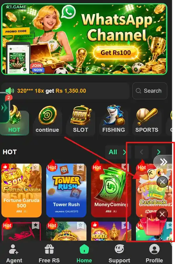 right floating widget