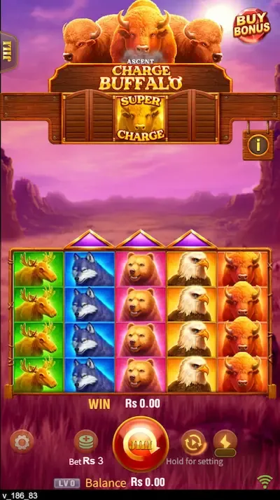 Charge Buffalo Ascent interface