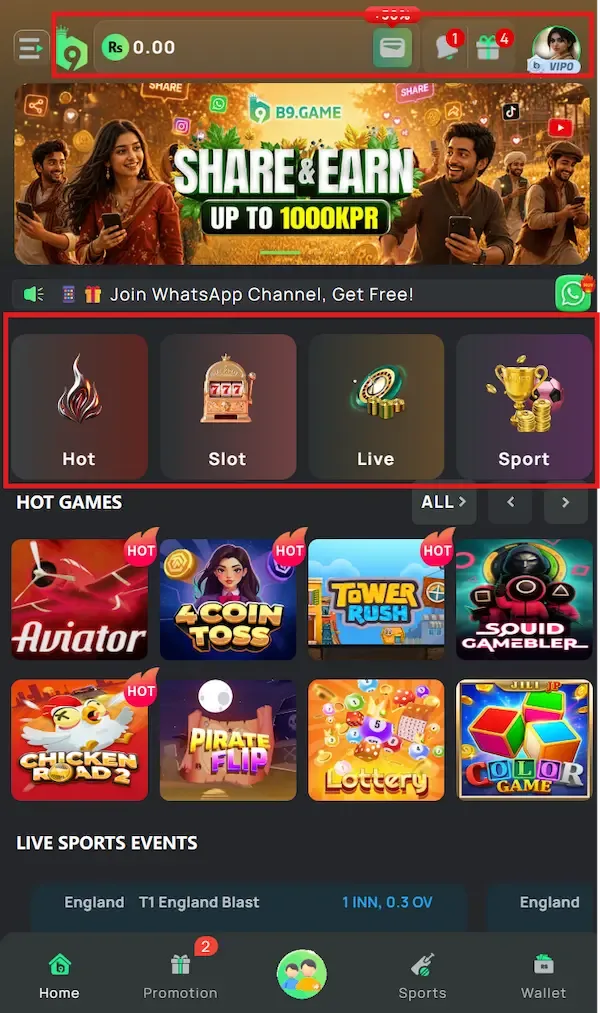 the platform screen shoot