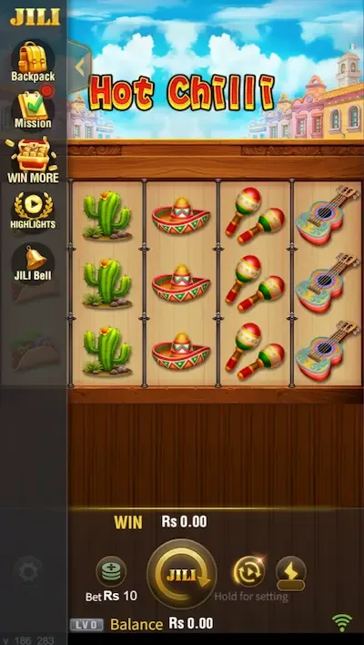 Hot Chilli interface