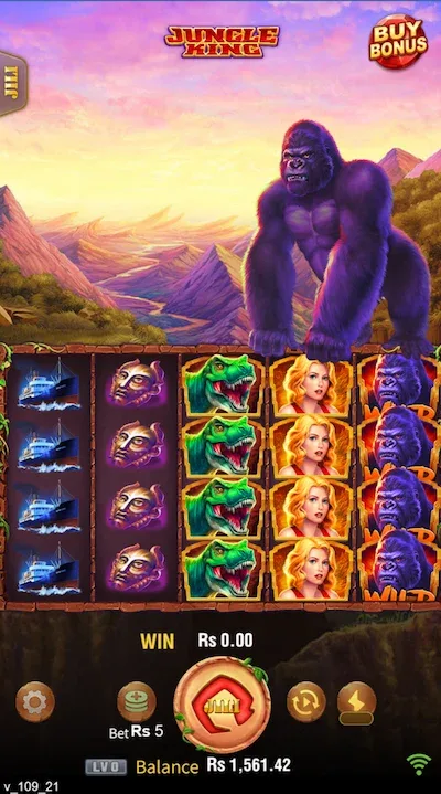 Jungle King interface