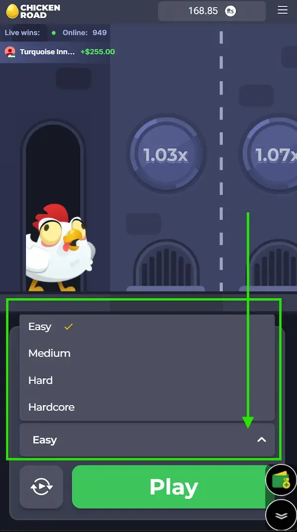 chicken road different modes interface