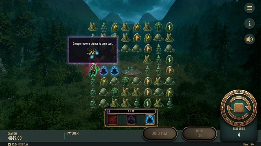 Bjorn feature screen 1