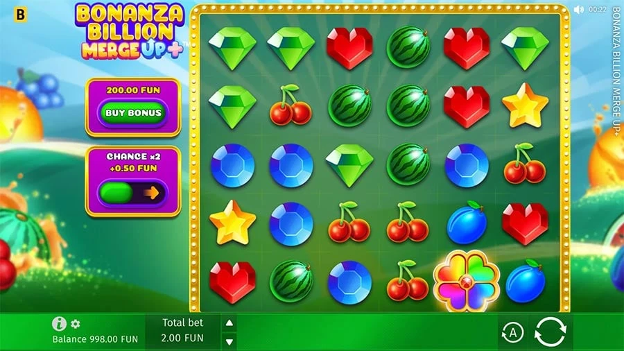 Bonanza Billion Merge Up base game
