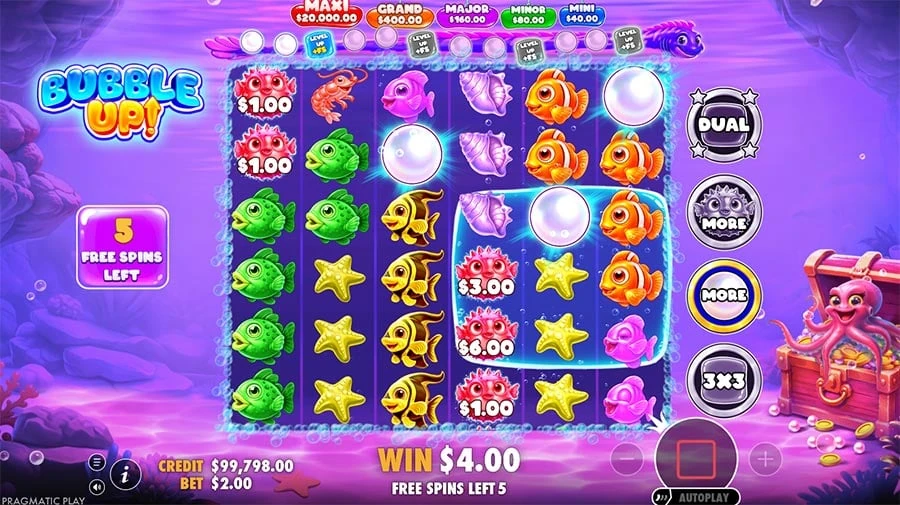 Bubble Up! feature screen 2