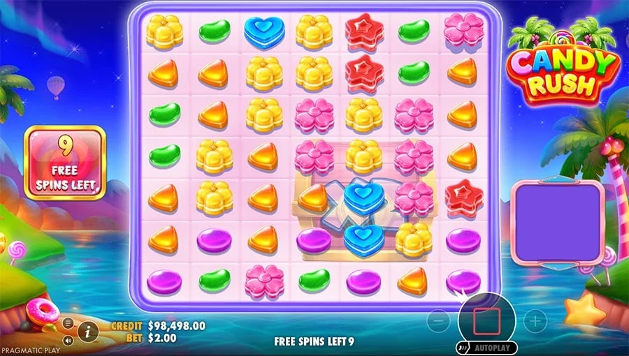 Candy Rush feature screen 1