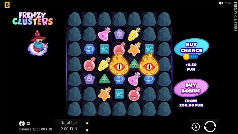 Frenzy Clusters base game