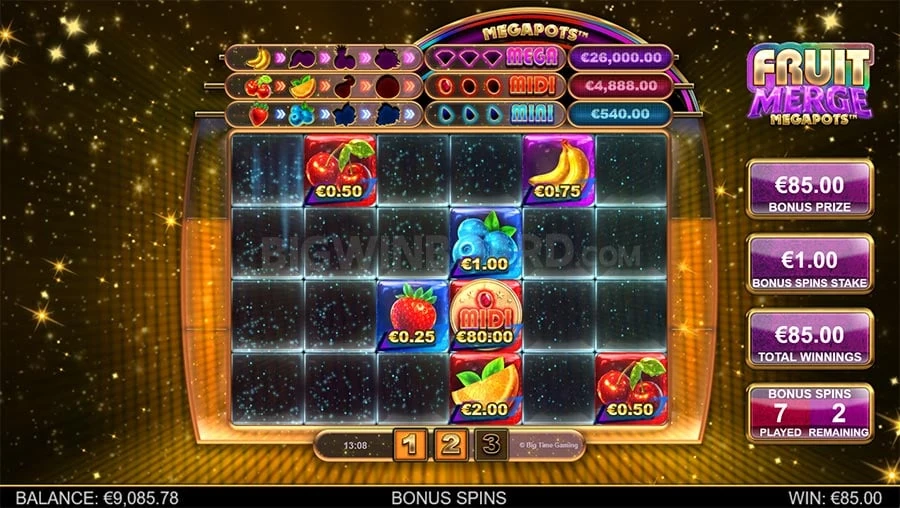 Fruit Merge Megapots feature screen 1