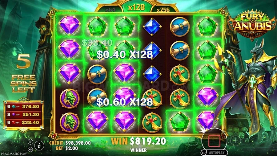 Fury of Anubis feature screen 2