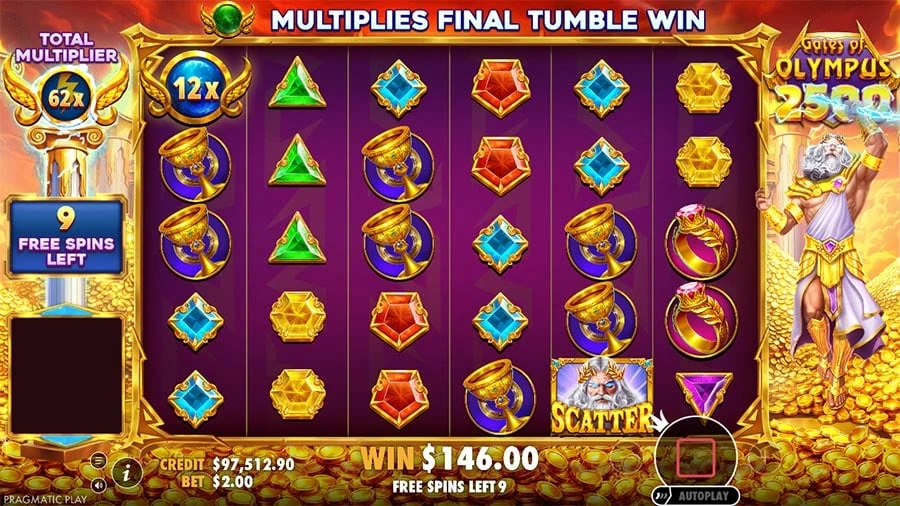 Gates of Olympus 2500 feature screen 2