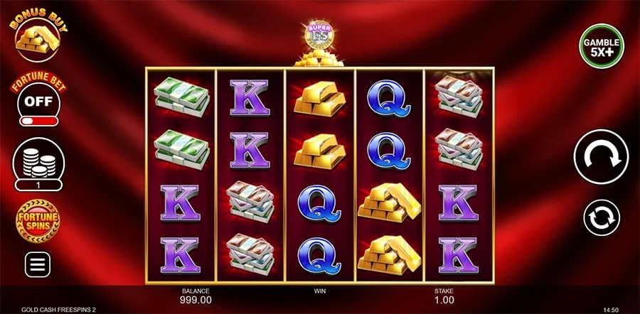 Gold Cash Freespins 2 base game
