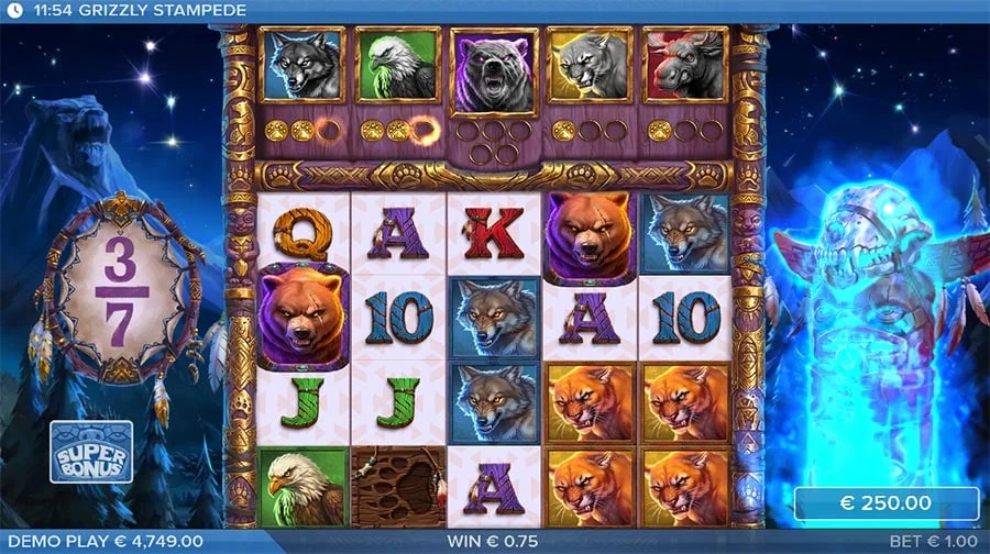Grizzly Stampede feature screen 2