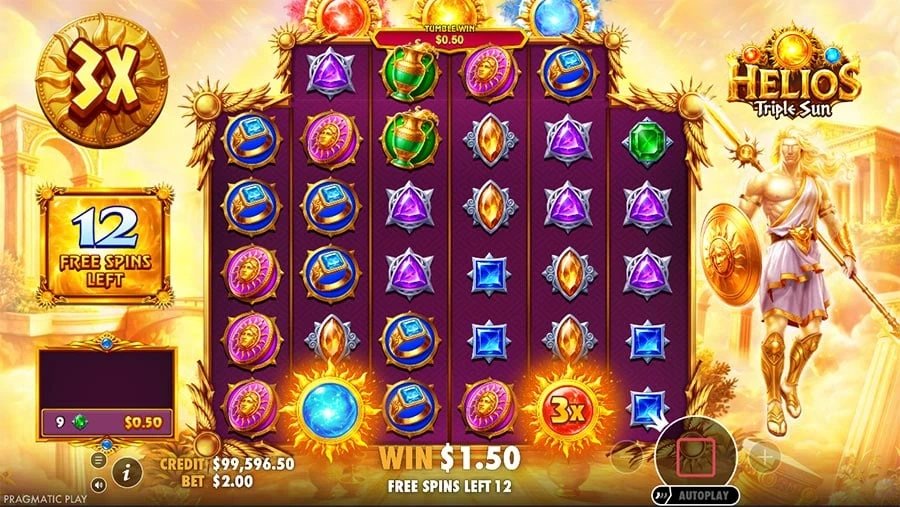 Helios Triple Sun feature screen 2
