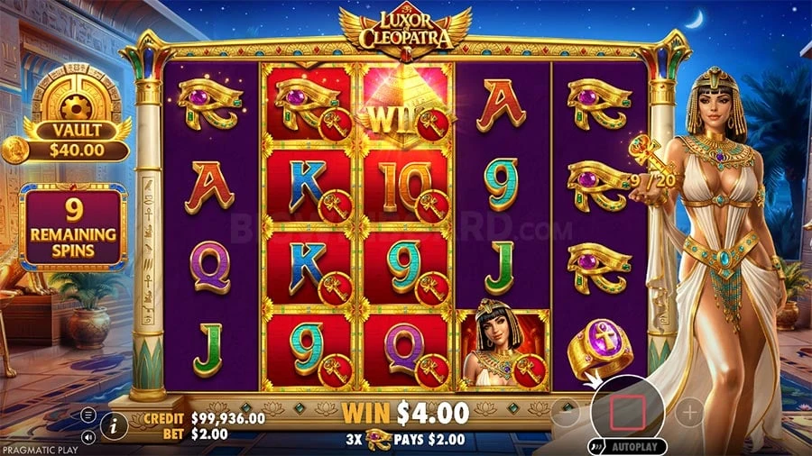 Luxor of Cleopatra feature screen 1