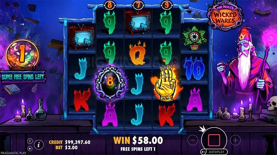 Mr Null’s Wicked Wares feature screen 2