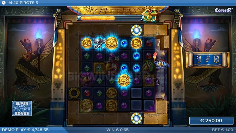 Pirots 5 feature screen 1