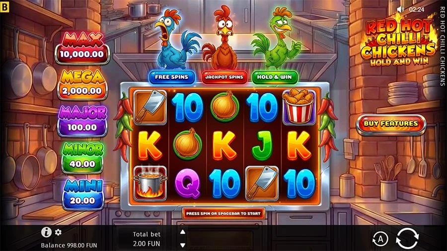 Red Hot Chilli Chickens base game