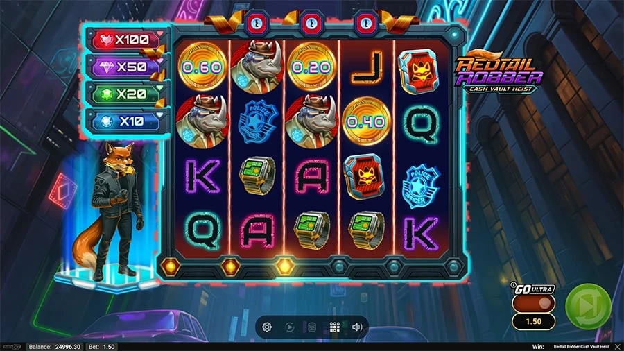 Redtail Robber Cash Vault Heist feature screen 1