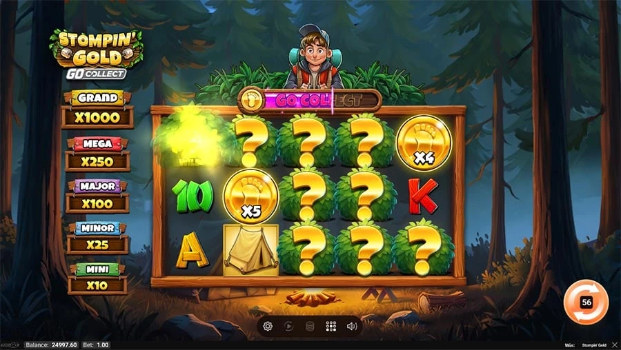 Stompin’ Gold feature screen 1