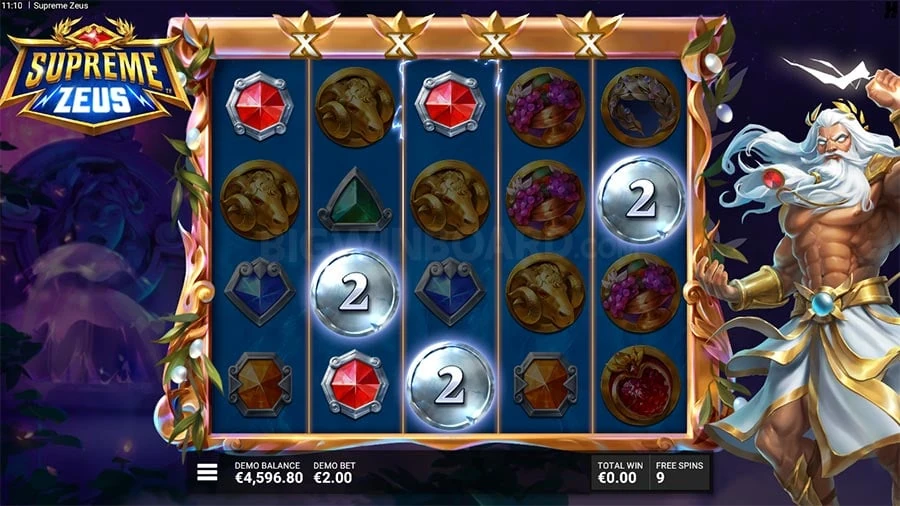 Supreme Zeus feature screen 1