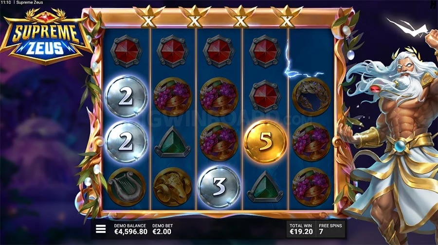 Supreme Zeus feature screen 2