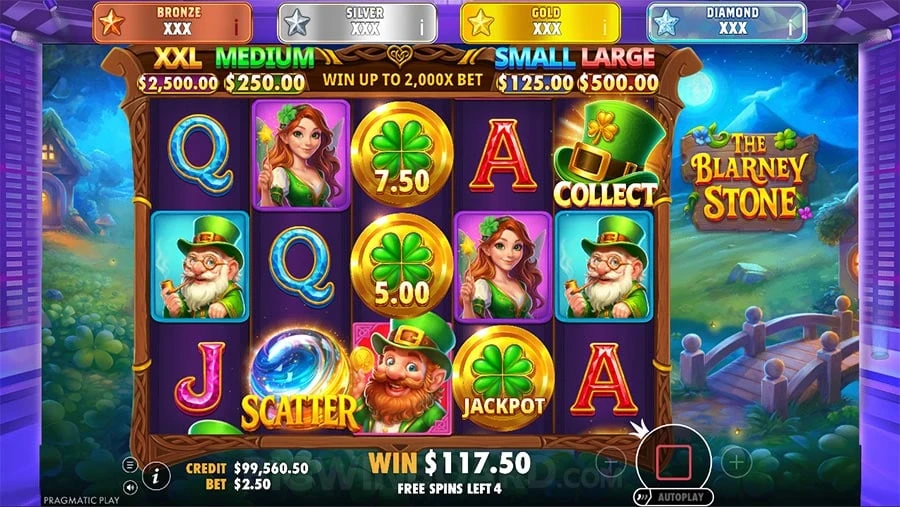 The Blarney Stone feature screen 1