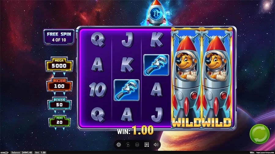 Triple Launch Fortune Wild feature screen 2