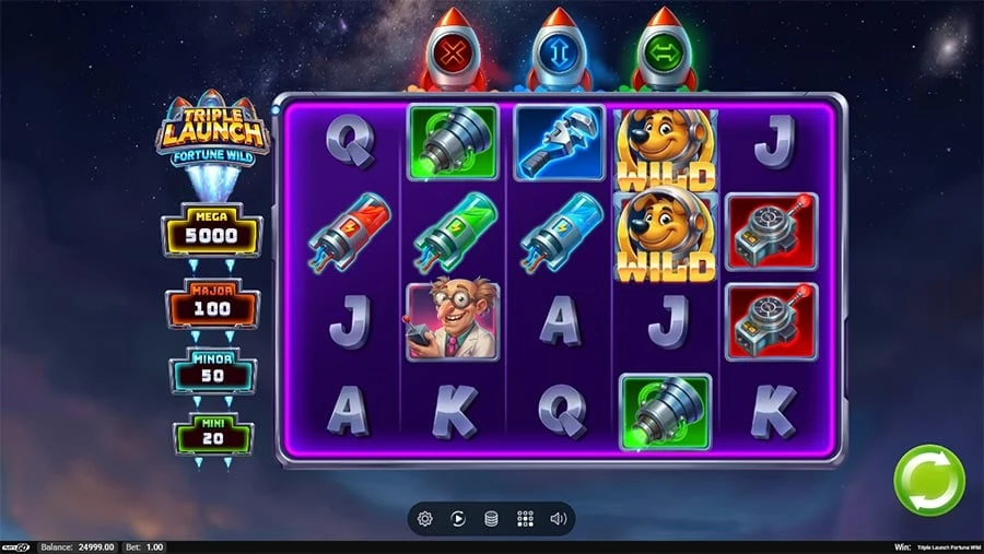 Triple Launch Fortune Wild base game