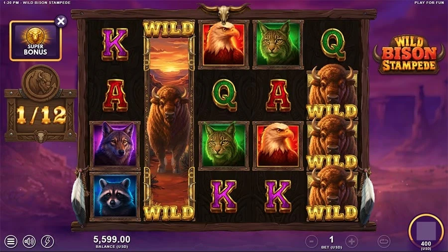 Wild Bison Stampede feature screen 1