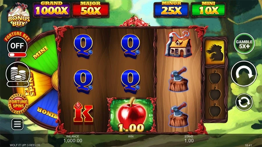 Wolf it Up 3 Reeler base game