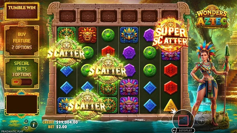 Wonders of Aztec feature screen 1