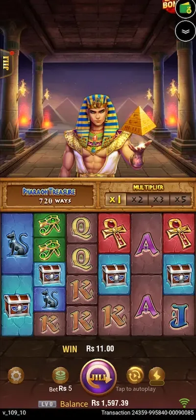 pharaoh treasure screenshot