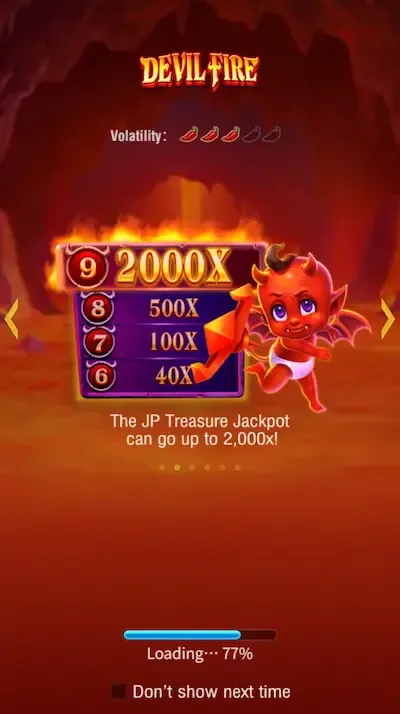 Devil Fire loading interface
