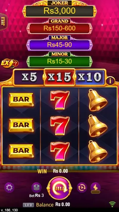 Jackpot Joker interface