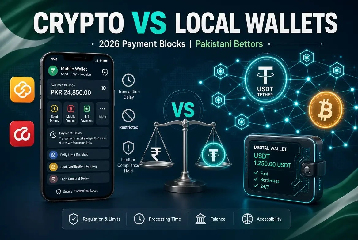 Crypto vs Local Wallets for Pakistani Bettors: Why More Players Are Switching Amid 2026 Payment Blocks