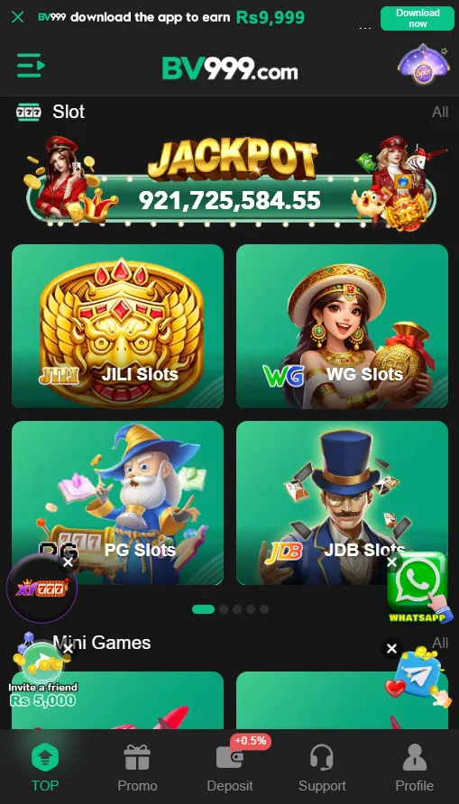 BV999 Game app screenshot