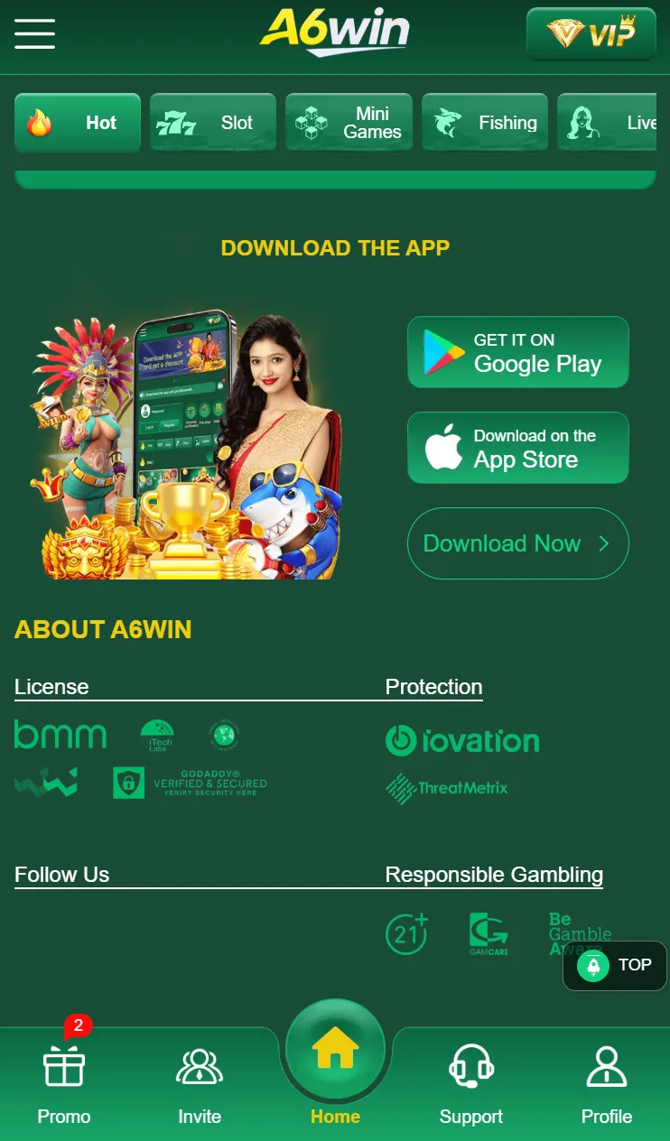 A6WIN game app screenshot