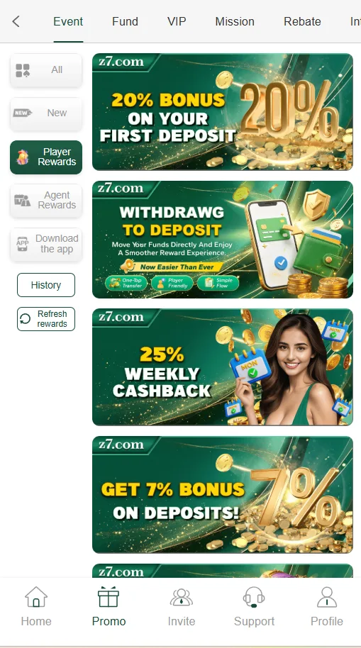 Z7 Game app screenshot
