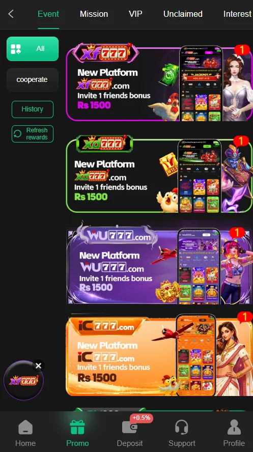 BV999 Game app screenshot