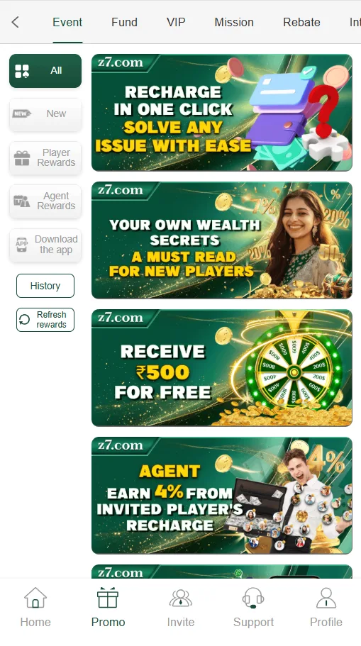 Z7 Game app screenshot