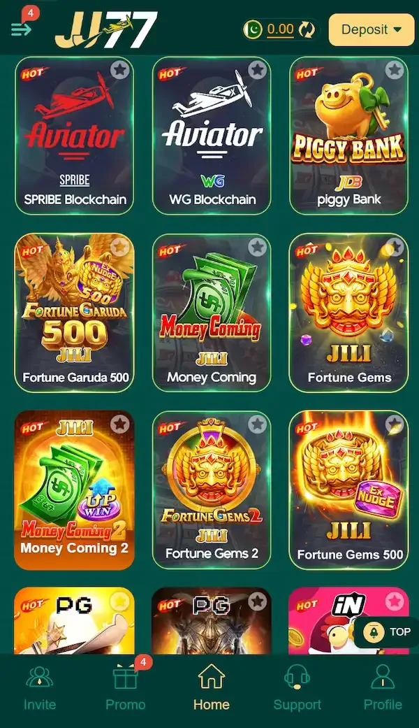 jj77 game app screenshot