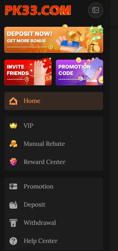 pk33 game app screenshot